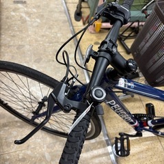 《リユースマン倉敷》クロスバイク プジョー 青700×32C 自転車の画像