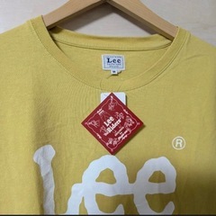 Lee ロゴプリント Tシャツ イエロー 半袖Tシャツ ビンテージ クルーネックの画像