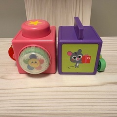 ベネッセ　でるでるキューブ＆くるくるキューブ　きらきらなあに？絵本　知育玩具　ちゃれんじの画像
