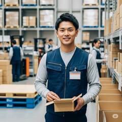 ※未経験OK🎵※土日祝休み💪📦単純軽作業スタッフ募集📦💪の画像