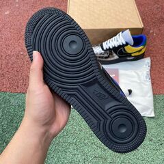 Louis Vuitton Nike Air Force 1 Low By Virgil Abloh Black Metallic Silverの画像