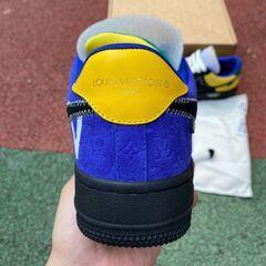 Louis Vuitton Nike Air Force 1 Low By Virgil Abloh Black Metallic Silverの画像