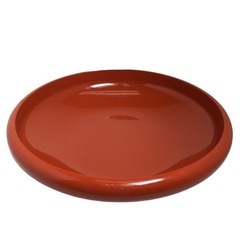 食器 オレンジ   洗朱うるし塗り お皿の画像
