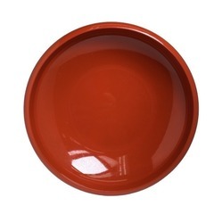 食器 オレンジ   洗朱うるし塗り お皿の画像