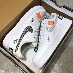 Nike ナイキ エアフォース1 ロー NIKE AIR FORCE 1 07 プレミアム Just Do It ホワイト ナイキ メンズ レディース スニーカー ランニングシューズ AR7719-100の画像