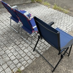 折りたたみ椅子 3点セットの画像