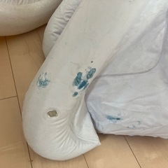 滑り台付きビニールプールあげますの画像