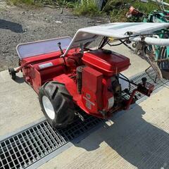 【福岡県みやま市】共栄社 RH70 ハンマーナイフ 自走式草刈機 最大8馬力 ガソリンエンジン 動作確認済み　中古現状品の画像