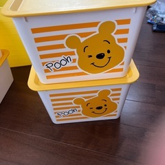 プーさん　収納ボックス&バケツ　の画像