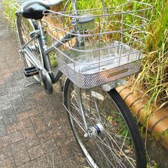 中古自転車 BRIDGESTONE Albelt アルベルト ママチャリ 自転車 内装3段ギア 27インチ LEDオートライト シルバー 通勤 通学 近所のお出掛けなどにの画像