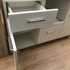 ★リユースのサカイ春日部店★KJ11372  キッチンカウンター ホワイト H92×W120×D42 クリーニング済みの画像