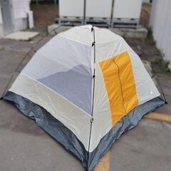 キャプテンスタッグ 3人用 クレセントドームテント アウトドア イエロー系 キャンプ 状態良好 テント ツーリング等に ソロテント 登山 ハイキング CAPTAIN_STAG 苫小牧西店の画像