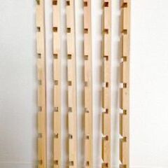フリーラックポール　ナチュラル無塗装　約60Ｘ27Ｘ900mm　6本セットの画像