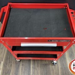 【引き取り限定】【中古品】アストロプロダクツ 型式不明 ツールカート ツールワゴン 3段 引出付 H80cm×W60cm(ハンドル部等含むW80cm)×D41cmの画像