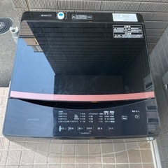 f●■アイリスオーヤマ・全自動電気洗濯機６kg【IAW-T605BL】2022年製・ブラックの画像
