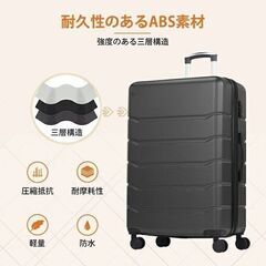 新品 キャリーケース 20インチ Sサイズ ブラック ブルー スーツケース TSAロック付き ハードシェル ローリングスーツケース スピナーホイール付き 拡張可能 軽量　まとめ買い歓迎　卸ます　アマゾン引き上げ商品　倒産品　ネット商材　卸ます　転売　アマゾン引き上げ商品　卸し　問屋　倒産品　転売OK　ネット商材　アマゾン　商品　景品　コンペの画像