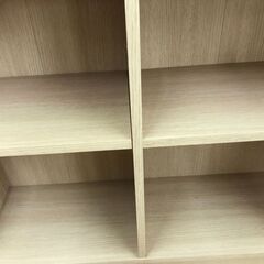 ★リユースのサカイ幸手店★SJ10203★ジモティ割あり★  収納棚 ベージュ W88×D29×H198 クリーニング済み の画像