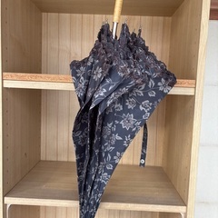 日傘　ブラウン　花柄の画像