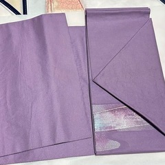 着物用帯、名古屋帯、紫に流水かな？の画像