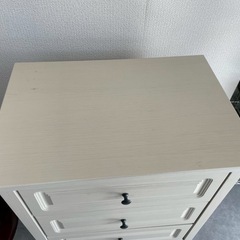 ◆早い方優先!!　4段チェスト　ホワイト　の画像