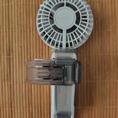 ハンディファン(携帯ミニ扇風機)　2個　日傘用クリップ1個付けますの画像