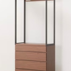【急募】ニトリ製収納付きハンガーラックの画像