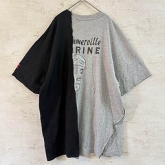 アメリカ古着🇺🇸 Tシャツ リメイク ドッキングTシャツ 2着set お揃い リンクコーデ ユニセックスの画像