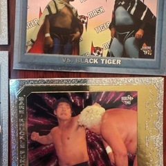 古いプロレス選手のカードの画像