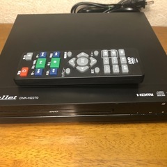 Bullet DVDプレーヤー　DVK−H2270型/リモコン　動作確認済みの画像