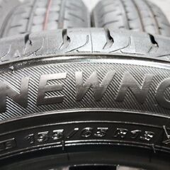 【新品】2022年製 BS BRIDGESTONE NEWNO 155/65R13 73S 13インチ 夏タイヤ 4本 ライフ ザッツ オッティ ルークス スピアーノ等　(VTF600)の画像