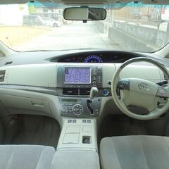 車検満タン エスティマハイブリッド 中期 上級グレードG HDDナビ フルセグTV Bluetooth バックモニター 両側パワスラ スマートキー シートヒーター クルーズコントロール HID ETCの画像