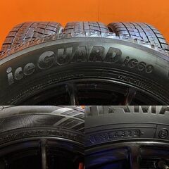【YK ice GUARD iG60 225/55R17】スタッドレス【共豊 LYZER ライザー 17インチ 7J5HPCD114.3+53】22年製 MAZDA6 アテンザ等　(KTO478)の画像