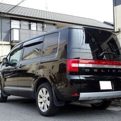 4WD 車検満タン 28年式 デリカD5 クリーンディーゼルターボ ナビ フルセグTV Bluetooth フリップダウンモニター バックモニター 両側パワスラ スマートキー シートヒーター クルコン HID ETCの画像