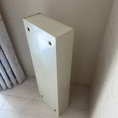 アイボリー ルーターボックス 配線収納 3段ラック　スチールの画像