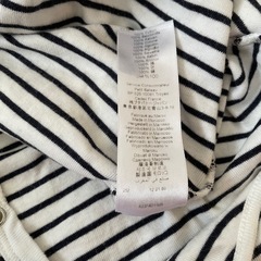 PETIT BATEAU プチバトー マリニエール半袖ショートロンパース 12mの画像