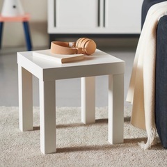 IKEA ラックLACK スツールローテーブル　の画像