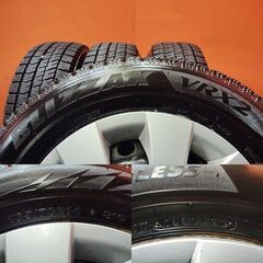 【BS BRIDGESTONE BLIZZAK VRX2 165/70R14】スタッドレス【トヨタ ヴィッツ 純正ホイール 14インチ 5J4HPCD120】23年製 バリ溝　(KTL477)の画像