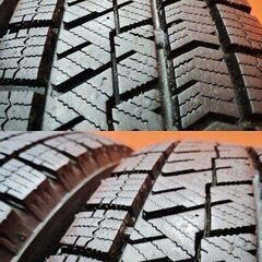 【BS BRIDGESTONE BLIZZAK VRX2 165/70R14】スタッドレス【トヨタ ヴィッツ 純正ホイール 14インチ 5J4HPCD120】23年製 バリ溝　(KTL477)の画像