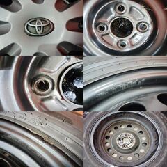 【DUNLOP WINTER MAXX WM02 175/65R15】スタッドレス【トヨタ アクア 純正ホイール 15インチ 5.5J4HPCD100】20年製 バリ溝　(KTM477) の画像