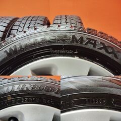 【DUNLOP WINTER MAXX WM02 175/65R15】スタッドレス【トヨタ アクア 純正ホイール 15インチ 5.5J4HPCD100】20年製 バリ溝　(KTM477) の画像