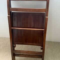 【譲渡先決定済み】木製　折りたたみ椅子の画像