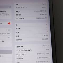 【Wi-Fi/セルラー】iPad mini 第5世代/64GB/A2124〈NUX72J/A〉の画像