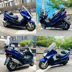 マジェスティ125FI バッテリー新品♪綺麗な艶ピカブルーです^_^の画像