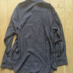 GU シアーオーバーサイズシャツRS+E　Lサイズの画像