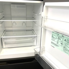 大36【広島市内送料無料　2024年製】2ドア冷蔵庫 AQUA AQR-14P (DS) ダークシルバー 135L 大容量 引き出し式冷凍室＆使いやすいフリーケースの画像