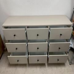D1310 チェスト 収納家具 衣類収納 収納 衣類 シンプル おしゃれ ホワイト アイボリー 幅1180×奥行430×高さ930mmの画像