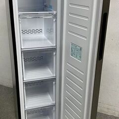高年式!2024年製! ほぼ未使用 AQUA/アクア 1ドア 冷凍庫/ファン式 140L スリムフリーザー AQF-SFA14P(S) ② 中古家電 店頭引取歓迎 uR9983の画像