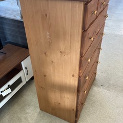 H2508-261  木製 タンス  和ダンス　中古  キズ汚れ有り の画像