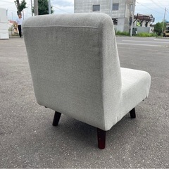 1人掛け　ソファ　1P　ファブリック　グレー系　椅子　イス　チェア　中古　③の画像