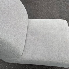 1人掛け　ソファ　1P　ファブリック　グレー系　椅子　イス　チェア　中古　③の画像